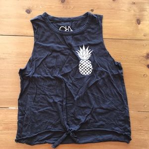 NWOT Black Chaser Muscle Tank